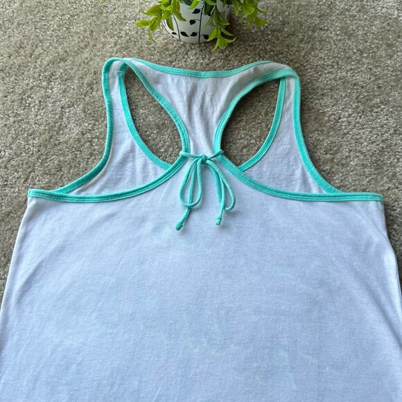 Justice White and Light Gray Racerback Graphic Tank Tops Set of 2 Size: 16 - Picture 12 of 15